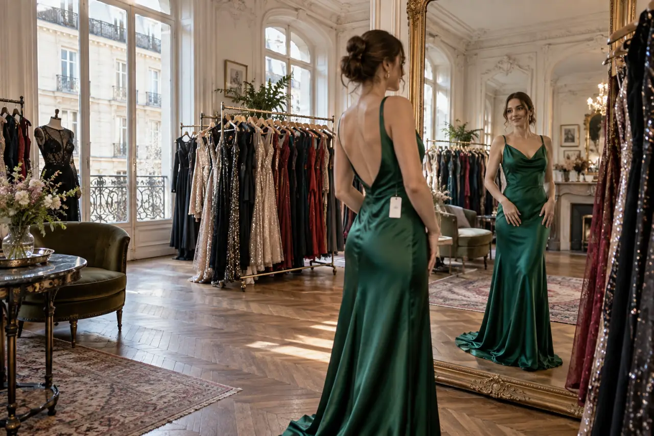 Robe de soirée seconde main à Paris : trouvez une pièce rare, bien ajustée et moins chère