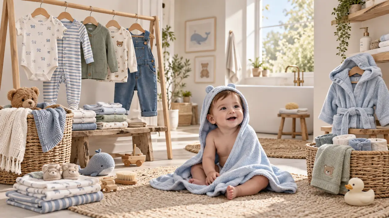 Jusqu’à -60 % sur les vêtements bébé garçon, du quotidien au bain