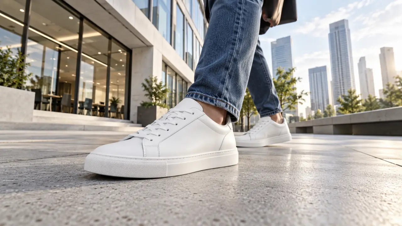Sneakers blanches : une paire pour le bureau, le jean ou les longues journées ?