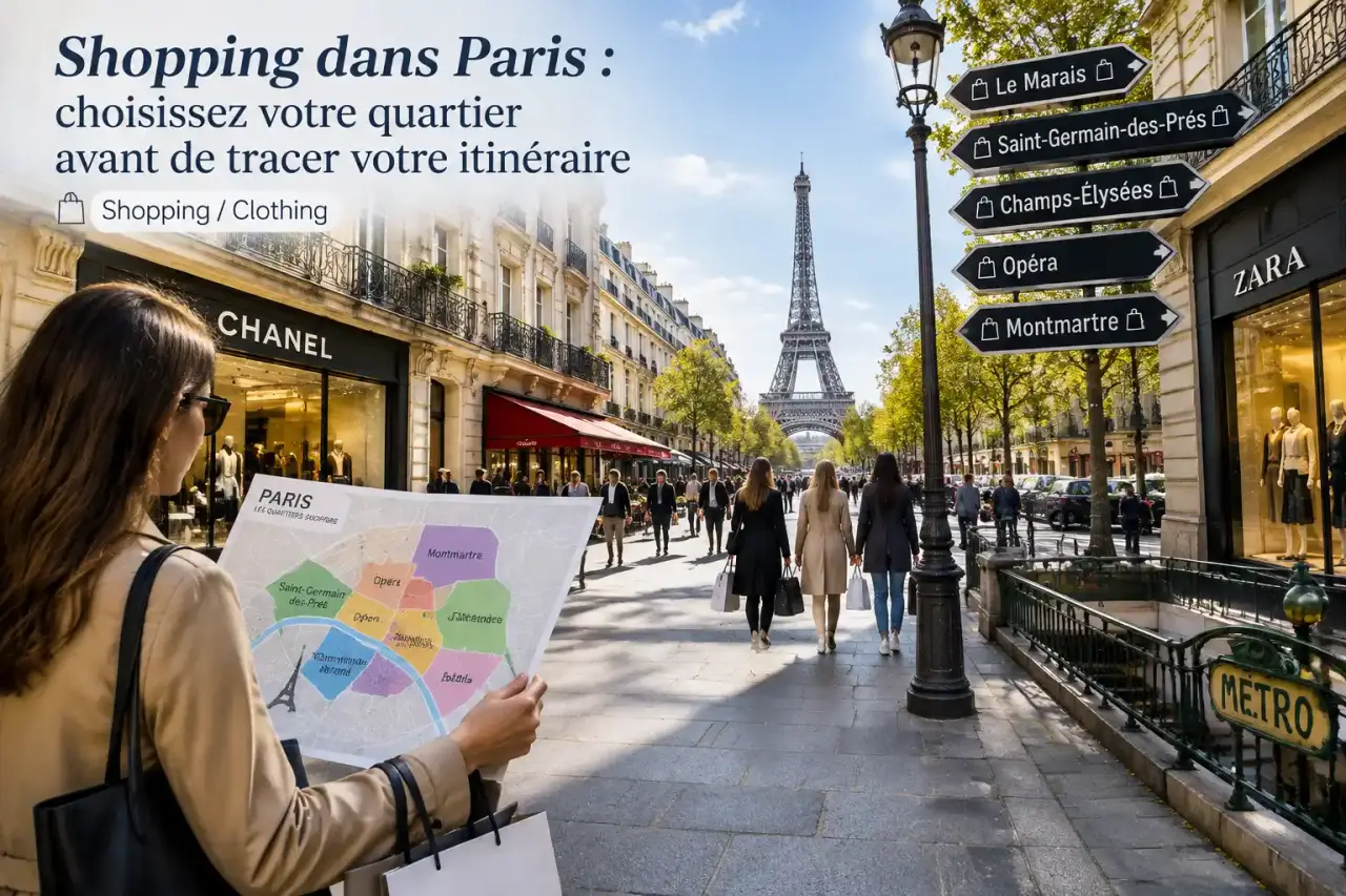 Shopping dans Paris : choisissez votre quartier avant de tracer votre itinéraire