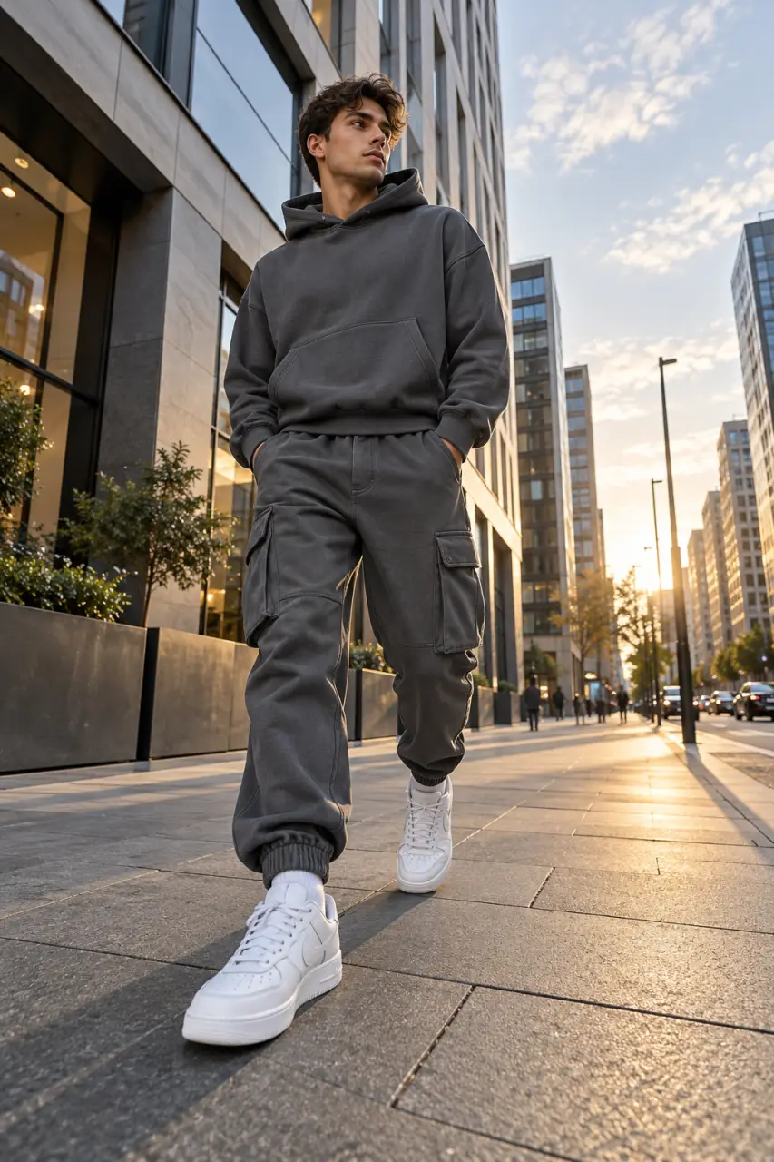 Jogging streetwear : une coupe ample sans noyer la silhouette