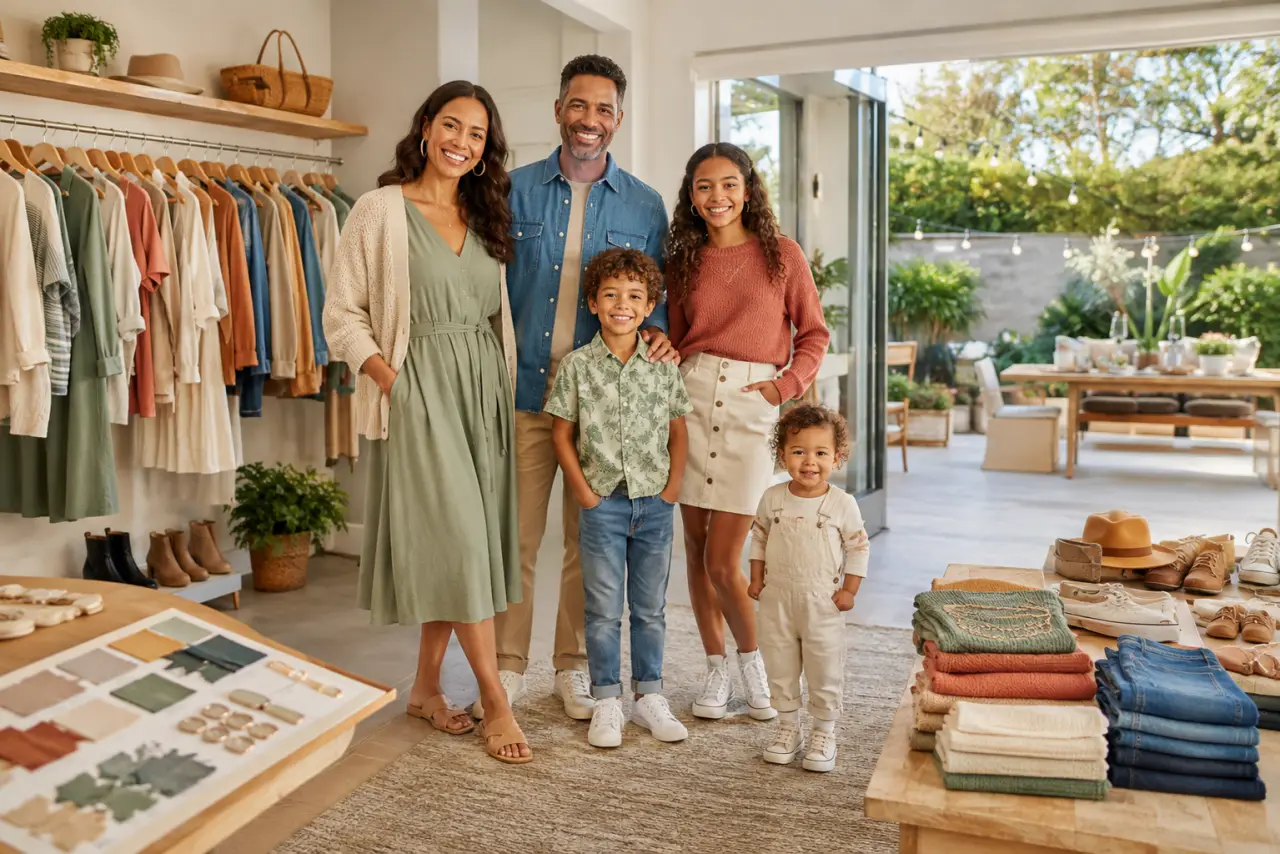 Vêtements assortis famille : coordonner sans être identiques pour les photos, les fêtes et le quotidien