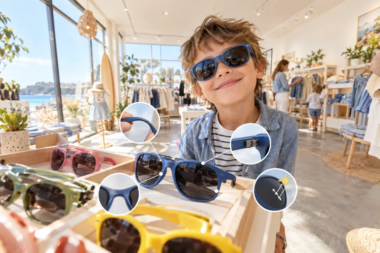 Lunettes de soleil enfant : 4 vérifications pour choisir une paire confortable et résistante