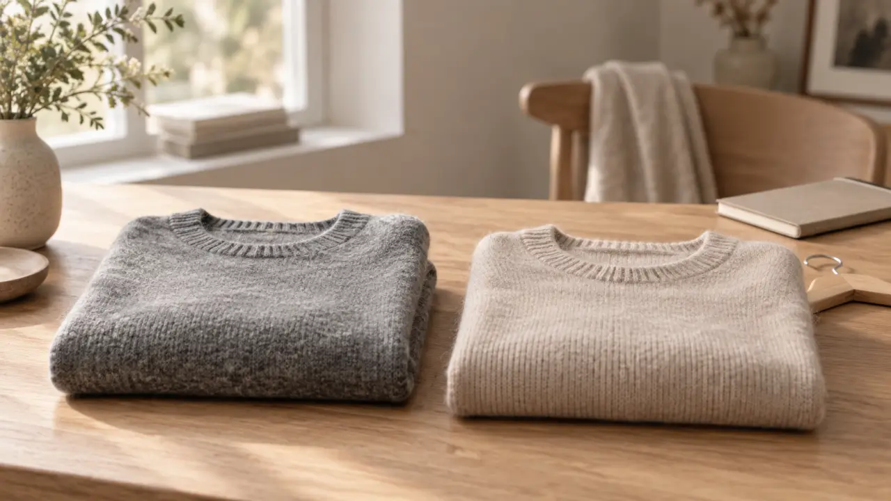 Pulls en laine mérinos et en cachemire dans des tons naturels